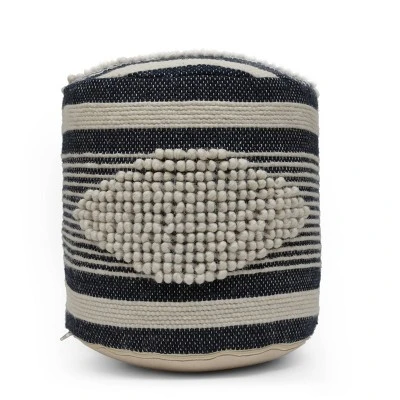 Lucknow Boho Handcrafted Fabric Cylinder Pouf - Christopher Knight Home 12 Lucknow Boho Handcrafted Fabric Cylinder Pouf - Christopher Knight Home - Image 12