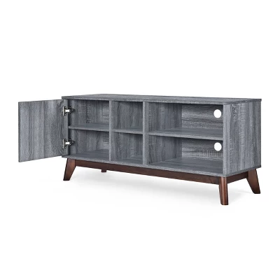 Rattler Mid-Century Modern TV Stand With Storage For TVs Up To 43" - Christopher Knight Home 5 Rattler Mid-Century Modern TV Stand With Storage For TVs Up To 43" - Christopher Knight Home - Image 5