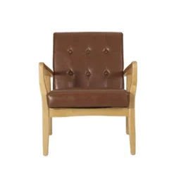 Marcola Mid Century Modern Upholstered Wood Framed Club Chair - Christopher Knight Home -Furniture Promotion Series GUEST 64aac912 7c06 4384 85df 0191e3cbf240