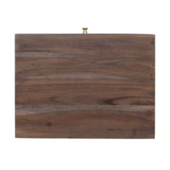 Bucyrus Rustic Glam Handcrafted Acacia Wood C Shaped Side Table Dark Brown/Gold - Christopher Knight Home -Furniture Promotion Series GUEST 6505e79b eaec 4de6 8a7e 7cbc01171127