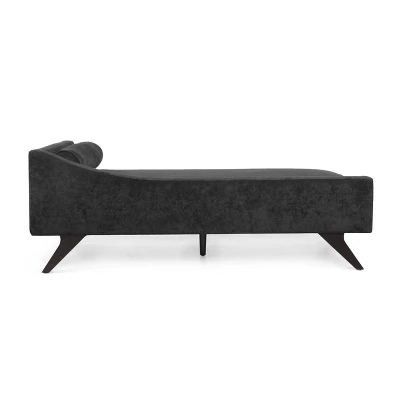 Cagle Mid Century Modern Fabric Chaise Lounge - Christopher Knight Home 5 Cagle Mid Century Modern Fabric Chaise Lounge - Christopher Knight Home - Image 5