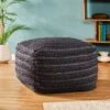 Square Brady Boho Handcrafted Large Fabric Pouf - Christopher Knight Home