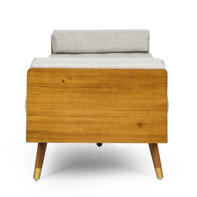 Keairns Mid Century Modern Tufted Double End Chaise Lounge With Bolster Pillows - Christopher Knight Home 2 Keairns Mid Century Modern Tufted Double End Chaise Lounge With Bolster Pillows - Christopher Knight Home - Image 2