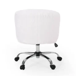 Syosset Modern Glam Swivel Office Chair White/Silver - Christopher Knight Home 15 Syosset Modern Glam Swivel Office Chair White/Silver - Christopher Knight Home -Furniture Promotion Series GUEST 69dde7b3 6999 4d74 84ad 3e6d7b2a9fb7