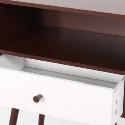 Burnett Mid Century Modern Side Table Brown - Christopher Knight Home -Furniture Promotion Series GUEST 6ba7d41a 73c3 4ea6 9dd5 efaeafba51a2