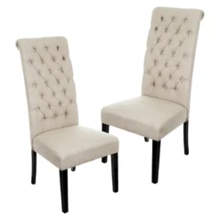Set Of 2 Leorah Tall Back Tufted Dining Chair - Christopher Knight Home -Furniture Promotion Series GUEST 6becc50f 924f 4a06 929b 22b34e870eb5