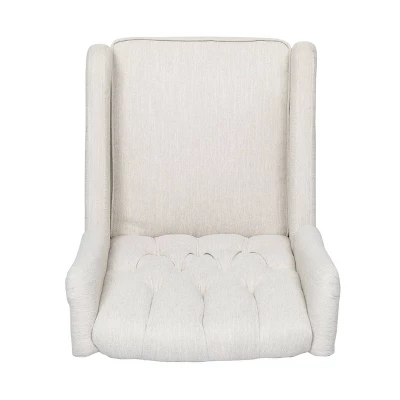 Mohaven Contemporary Tufted Wingback Swivel Recliner - Christopher Knight Home 3 Mohaven Contemporary Tufted Wingback Swivel Recliner - Christopher Knight Home - Image 3
