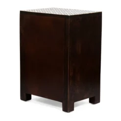 Benewah Handcrafted Boho 3 Drawer Mango Wood Nightstand Dark Walnut/Black/White - Christopher Knight Home -Furniture Promotion Series GUEST 6e52e176 ad77 4885 a125 64799e9b26cd