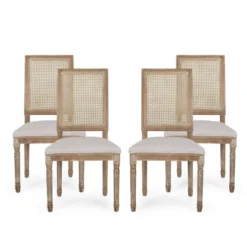 Set Of 4 Regina French Country Wood And Cane Upholstered Dining Chairs - Christopher Knight Home 27 Set Of 4 Regina French Country Wood And Cane Upholstered Dining Chairs - Christopher Knight Home -Furniture Promotion Series GUEST 6eb39d1d 4dae 42b3 9bb5 7ac0ade78845