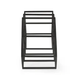 Mcclellan Modern Industrial 7 Bottle Tabletop Wine Rack Black - Christopher Knight Home -Furniture Promotion Series GUEST 6edf5f60 179c 4d1d 984f be3b19049415