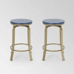 Set Of 2 Skyla Modern Industrial Swivel Counter Height Barstool - Christopher Knight Home -Furniture Promotion Series GUEST 6f088085 0143 40c9 ad22 41abc09057e9