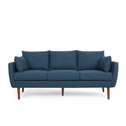 Feichko Contemporary Fabric Pillow Back 3 Seater Sofa - Christopher Knight Home -Furniture Promotion Series GUEST 6f564857 88e8 4ae8 8d6b 467002805691