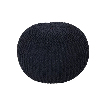 Abena Modern Knitted Cotton Round Pouf - Christopher Knight Home 7 Abena Modern Knitted Cotton Round Pouf - Christopher Knight Home - Image 7