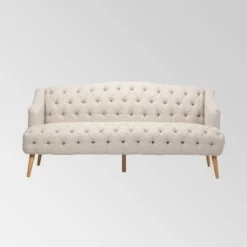Adelia Contemporary Tufted Sofa Beige - Christopher Knight Home -Furniture Promotion Series GUEST 70578adc 78e2 4bac 8aee 40a088121637