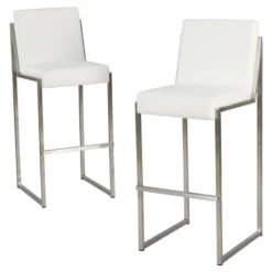 Set Of 2 29.50" Vasilus Bonded Leather Barstool - Christopher Knight Home 9 Set Of 2 29.50" Vasilus Bonded Leather Barstool - Christopher Knight Home -Furniture Promotion Series GUEST 715c1db2 5b99 4ea4 b790 d0c9a4baa487