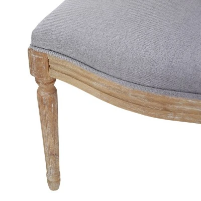 Set Of 4 Phinnaeus French Country Fabric Dining Chairs Light Gray/Natural - Christopher Knight Home 9 Set Of 4 Phinnaeus French Country Fabric Dining Chairs Light Gray/Natural - Christopher Knight Home - Image 9