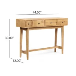 Warthen Boho Handcrafted 4 Drawer Console Table Natural - Christopher Knight Home -Furniture Promotion Series GUEST 76ae898e 9116 4749 8c3f 9d788cec1214