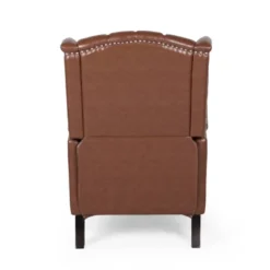 Walter Contemporary Tufted Recliner Cognac Brown/Dark Brown - Christopher Knight Home -Furniture Promotion Series GUEST 78ce304f 6798 4e2d 8ea6 541da934a32e