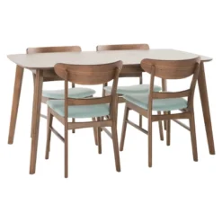 5pc Idalia Mid-Century Modern Dining Set - Christopher Knight Home -Furniture Promotion Series GUEST 7ae0d9a2 7a16 4141 844a a30a7ab2ac4e