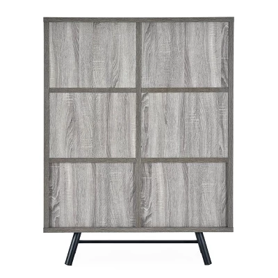 Hulbert Modern Industrial 6 Shelf Multi Functional Cabinet - Christopher Knight Home 6 Hulbert Modern Industrial 6 Shelf Multi Functional Cabinet - Christopher Knight Home - Image 6