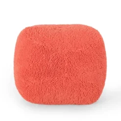 Moloney Modern Microfiber Chenille Round Pouf - Christopher Knight Home -Furniture Promotion Series GUEST 7d828d81 bb45 4578 b624 2149364ea45b
