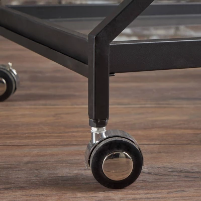 Sherianne Industrial Iron Bar Cart - Christopher Knight Home 2 Sherianne Industrial Iron Bar Cart - Christopher Knight Home - Image 2