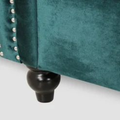 Bowie Modern Glam Velvet Sofa Teal - Christopher Knight Home -Furniture Promotion Series GUEST 7e7454d5 8e03 433d b29b 3dafed8a5ee3