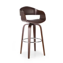 Clyo Mid-Century Modern Upholstered Swivel Barstool - Christopher Knight Home -Furniture Promotion Series GUEST 7fe30e8c 5b22 4982 ae5e 94b70bac8ee4