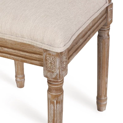 Set Of 4 Regina French Country Wood And Cane Upholstered Dining Chairs - Christopher Knight Home 10 Set Of 4 Regina French Country Wood And Cane Upholstered Dining Chairs - Christopher Knight Home - Image 10