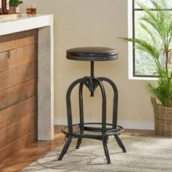 27.5" Gunner Swivel Barstool - Christopher Knight Home 11 27.5" Gunner Swivel Barstool - Christopher Knight Home -Furniture Promotion Series GUEST 82ff8e9d 8141 4228 b7af 6e363725ff97