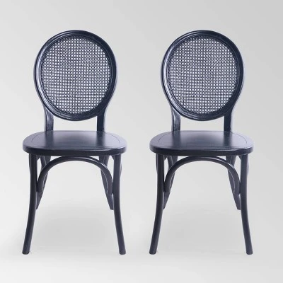 Set Of 2 Chrystie Rattan Dining Chair - Christopher Knight Home 6 Set Of 2 Chrystie Rattan Dining Chair - Christopher Knight Home - Image 6
