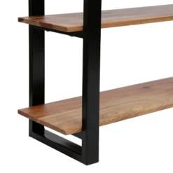 Rooker Handcrafted Modern Industrial Acacia Wood Media Console Table Natural/Black - Christopher Knight Home -Furniture Promotion Series GUEST 84825cf5 dfac 4a99 88e3 7f87c75ed4e9