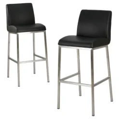 30" Vasos Bonded Leather Barstool Set 2ct - Christopher Knight Home -Furniture Promotion Series GUEST 849d2d6a 7a4c 4bd6 8b3b 01b5c721dc1d