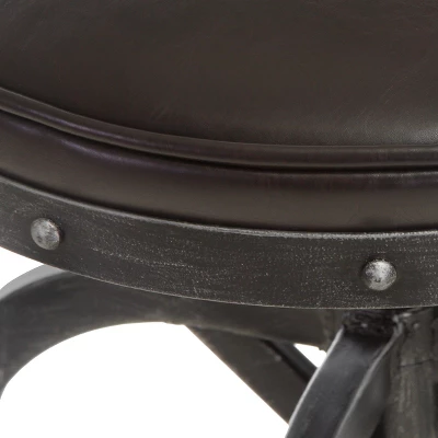 27.5" Gunner Swivel Barstool - Christopher Knight Home 3 27.5" Gunner Swivel Barstool - Christopher Knight Home - Image 3