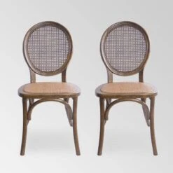 Set Of 2 Chittenden Rattan Dining Chair - Christopher Knight Home -Furniture Promotion Series GUEST 879d9477 eed8 4046 8934 aea9f13c7b5d