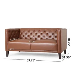 Rockney Contemporary Upholstered Tufted Loveseat - Christopher Knight Home -Furniture Promotion Series GUEST 8a0f02d3 4d7e 46f2 b384 1d44116a8c51