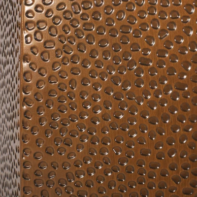 Pamsha Modern Hammered Iron Geometric Brushed Antique Side Table Bronze - Christopher Knight Home 4 Pamsha Modern Hammered Iron Geometric Brushed Antique Side Table Bronze - Christopher Knight Home - Image 4