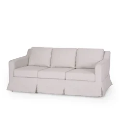 Arrastra Contemporary Fabric 3 Seater Sofa With Skirt - Christopher Knight Home -Furniture Promotion Series GUEST 8bf2d742 c19e 4d17 8dcb 4755a576104b