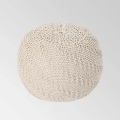 Alwes Knitted Pouf - Christopher Knight Home -Furniture Promotion Series GUEST 8c033750 b438 4f0b bcc1 b36b1046e299