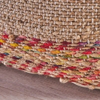 Caiman Boho Pouf Tan - Christopher Knight Home 3 Caiman Boho Pouf Tan - Christopher Knight Home - Image 3