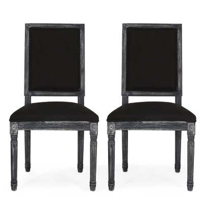 2pk Regina French Country Wood Upholstered Dining Chairs - Christopher Knight Home 12 2pk Regina French Country Wood Upholstered Dining Chairs - Christopher Knight Home - Image 12