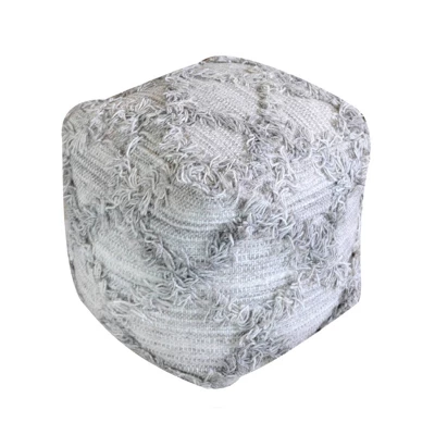 Jucar Handcrafted Boho Fabric Cube Pouf - Christopher Knight Home 8 Jucar Handcrafted Boho Fabric Cube Pouf - Christopher Knight Home - Image 8