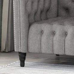 Barneyville Traditional Chesterfield Sofa Gray - Christopher Knight Home -Furniture Promotion Series GUEST 8e2762e6 16ac 415f b190 f40c3df1f2b4