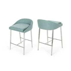 Set Of 2 Bandini Modern Upholstered Counter Height Barstools - Christopher Knight Home -Furniture Promotion Series GUEST 8e374562 fa27 46fd b21e e7c598458fdb