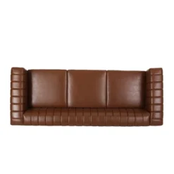 Drury Contemporary Channel Stitch 3 Seater Sofa With Nailhead Trim - Christopher Knight Home -Furniture Promotion Series GUEST 8f2788d3 2f68 40ea 9989 94f5f10abaf5