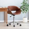 Brinson Mid-Century Modern Upholstered Swivel Office Chair - Christopher Knight Home