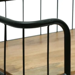 Colwill Modern Industrial Handcrafted Mango Wood Kitchen Cart With Wheels Natural/Black - Christopher Knight Home -Furniture Promotion Series GUEST 915b02a8 b103 473e 830e a15110368ba0