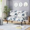 Desdemona Modern Farmhouse Settee Blue - Christopher Knight Home