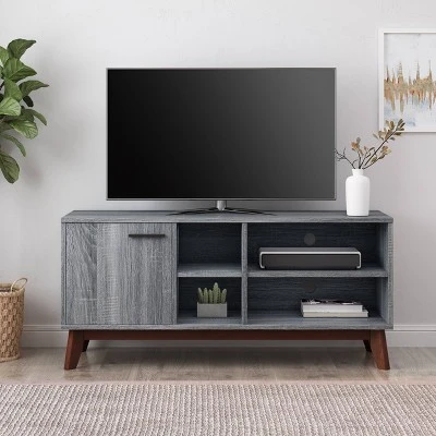 Rattler Mid-Century Modern TV Stand With Storage For TVs Up To 43" - Christopher Knight Home 1 Rattler Mid-Century Modern TV Stand With Storage For TVs Up To 43" - Christopher Knight Home