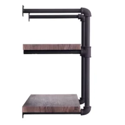 Tarian Industrial Wall-Mounted Shelf Dark Brown - Christopher Knight Home -Furniture Promotion Series GUEST 95cfff41 1411 4e59 b399 45fcecc26737